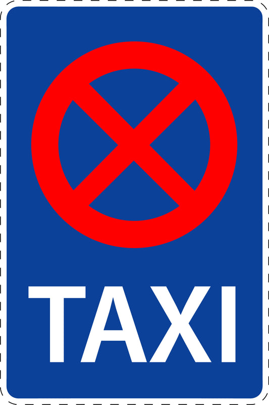 1 Stuk verkeersbord "Taxistandplaats" 20–70 cm EW-Verk-229