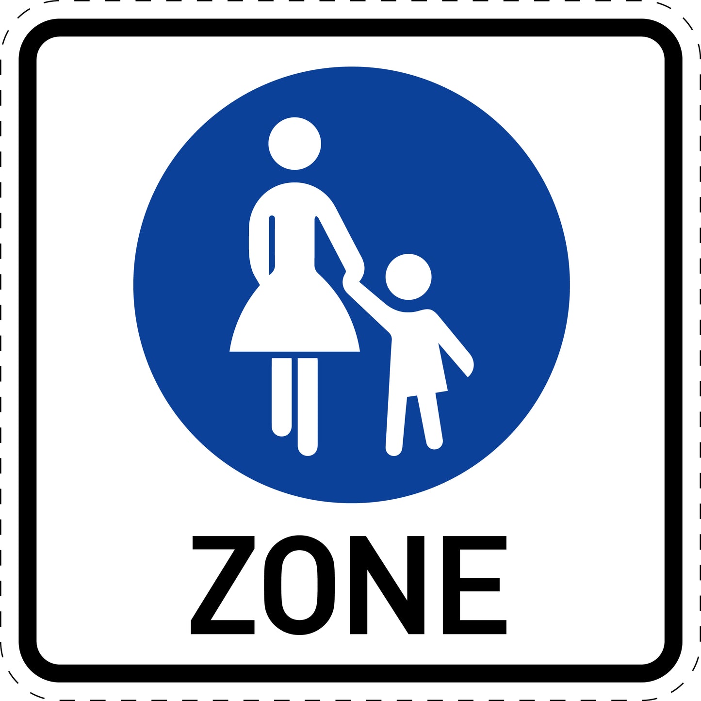 1 stuk verkeersbord "Begin voetgangerszone" – 20-70 cm – EW-Verk-242