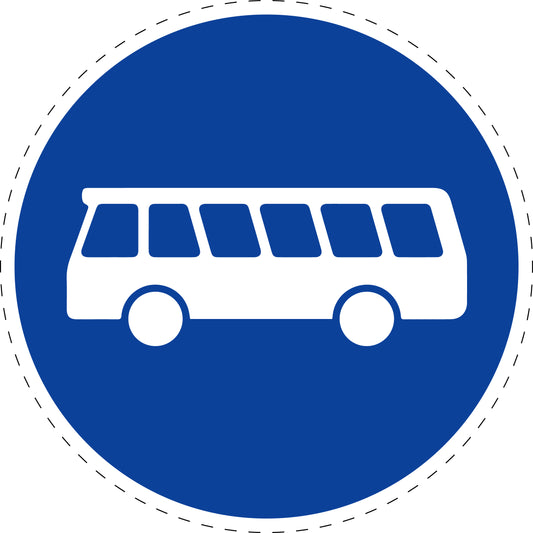 1 stuk verkeersbord "Busbaan" – 20-70 cm – EW-Verk-245