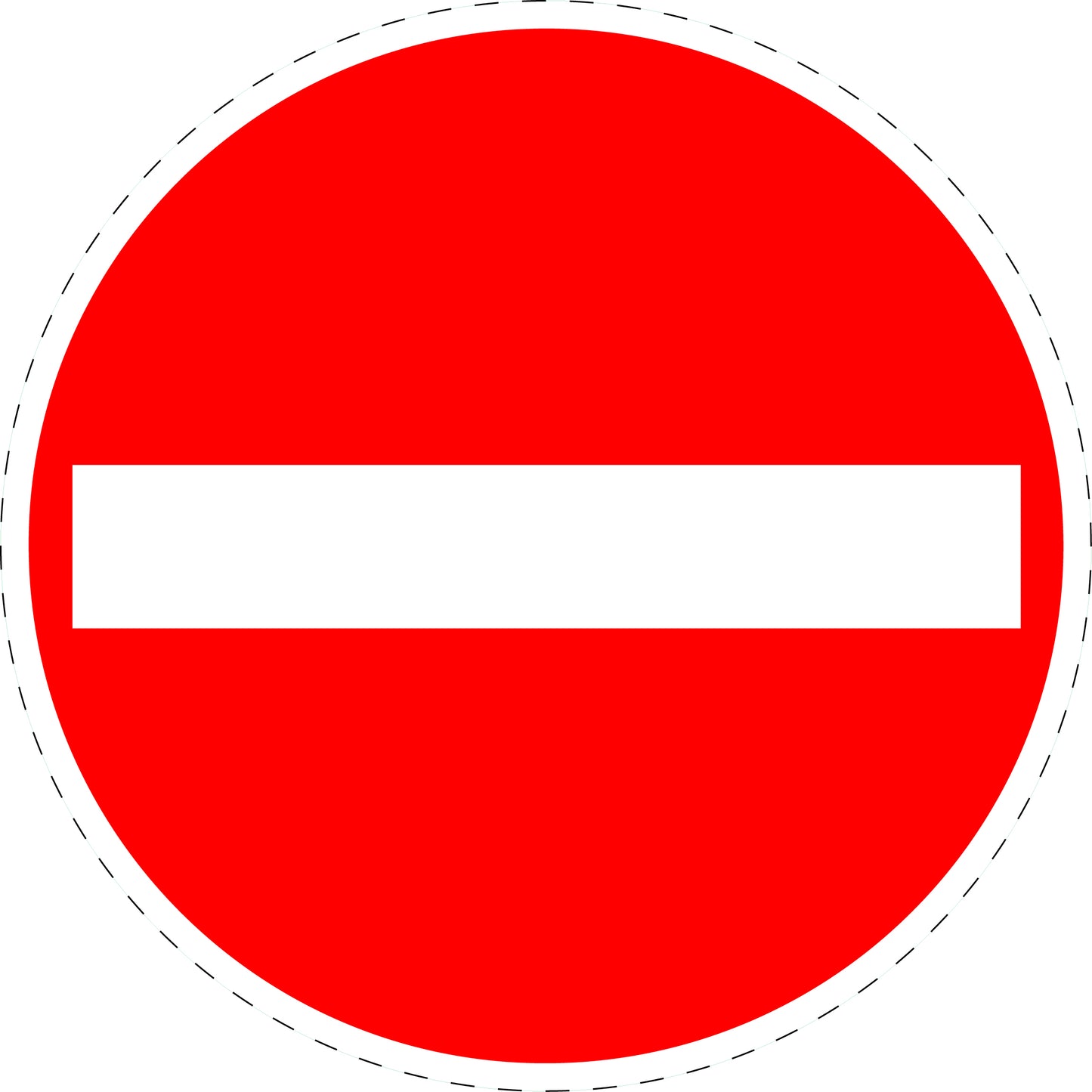 1 stuk verkeersbord "Verboden in te rijden!" – 20-70 cm – EW-Verk-267