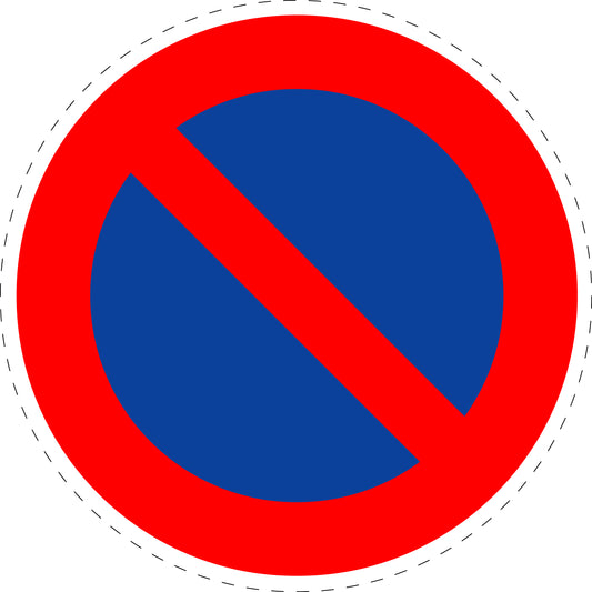 1 Stuk verkeersbord "Verboden te stoppen" 20–70 cm EW-Verk-286-50