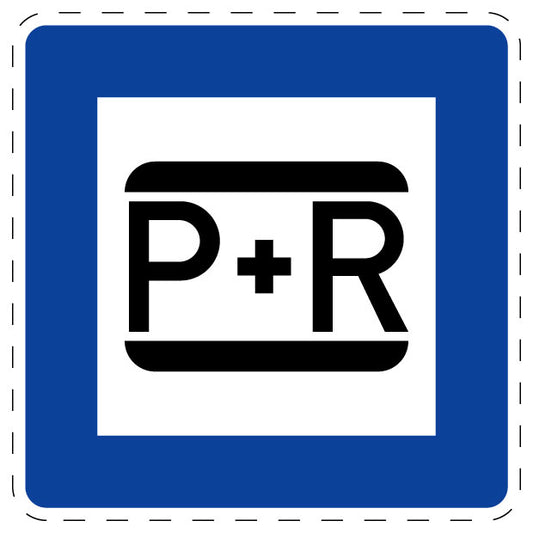 1 Stuk verkeersbord "Parkeer en reis" – 2-15 cm – EW-Verk-316
