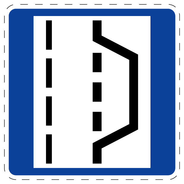 1 Stuk verkeersbord "Vluchthaven en pechstrook" 2–15 cm EW-Verk-328