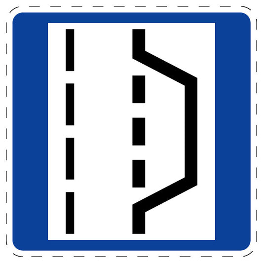 1 Stuk verkeersbord "Vluchthaven en pechstrook" 2–15 cm EW-Verk-328