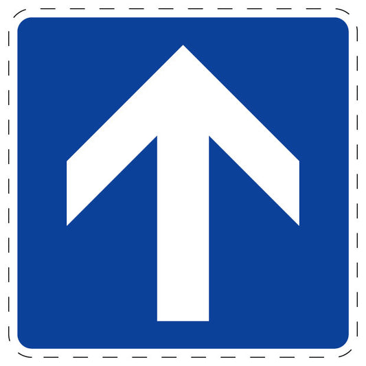 1 Stuk verkeersbord "Eenrichtingsverkeer" 2–15 cm EW-Verk-353