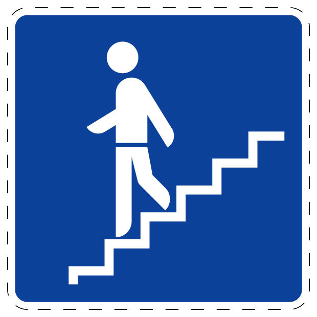 1 Stuk verkeersbord "Voetgangerstunnel" 2–15 cm EW-Verk-355-10