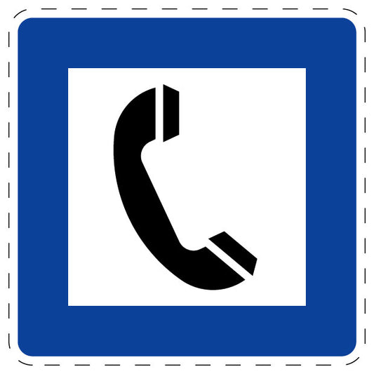 1 Stuk verkeersbord "Telefoon" 2–15 cm EW-Verk-360-50