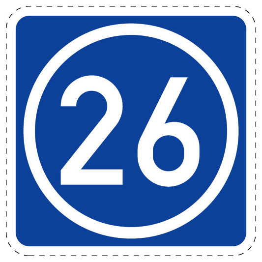 1 Stuk verkeersbord 2–15 cm EW-Verk-406