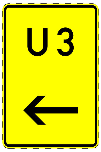 1 Stuk verkeersbord 2–15 cm EW-Verk-455-11