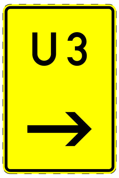 1 Stuk verkeersbord 2–15 cm EW-Verk-455-21