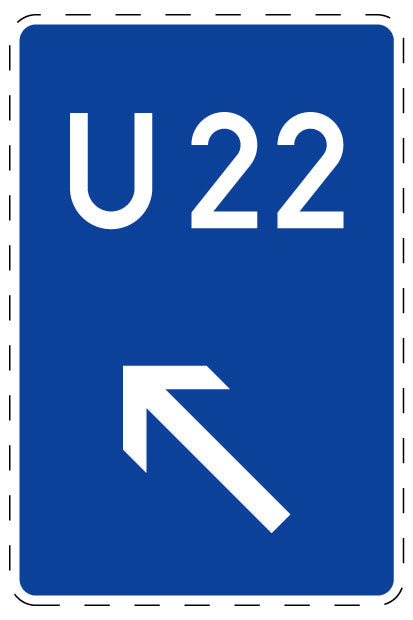 1 Stuk verkeersbord 2–15 cm EW-Verk-460-12