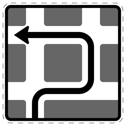 1 Stuk verkeersbord 20–70 cm EW-Verk-468-10