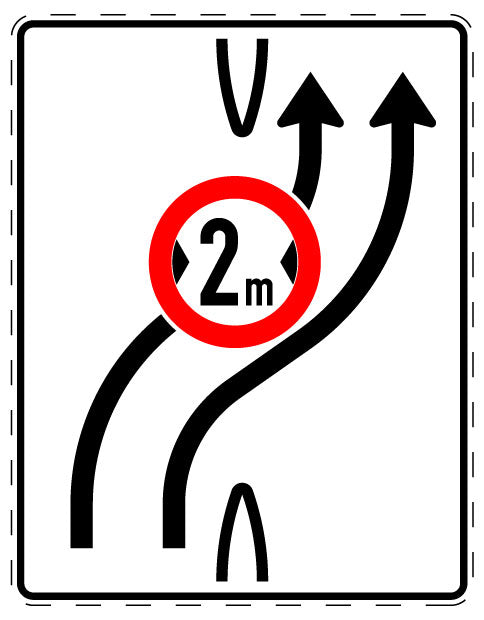 1 Stuk verkeersbord 2–15 cm EW-Verk-505-22