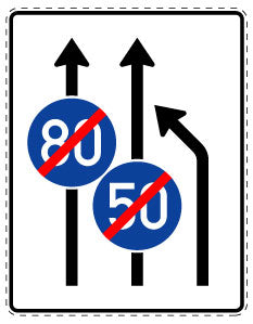 1 Stuk verkeersbord 20–70 cm EW-Verk-535-11