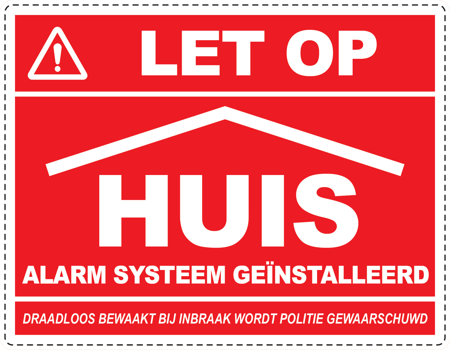 Alarm sticker 2-7 cm EW-ALARM-H-11300-14 Materiaal : transparant