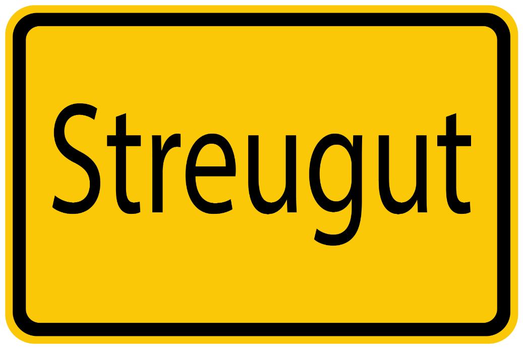 Bouwplaatssticker " Streugut " geel EW-BAU-1520
