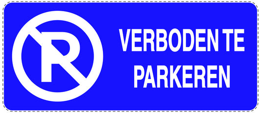 Niet parkeren Sticker "Verboden te parkeren" EW-NPRK-1110-44