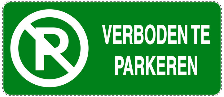 Niet parkeren Sticker "Verboden te parkeren" EW-NPRK-1110-54