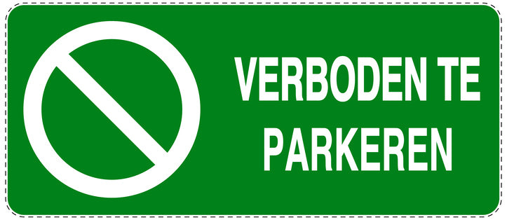 Niet parkeren Sticker "Verboden te parkeren" EW-NPRK-1120-54