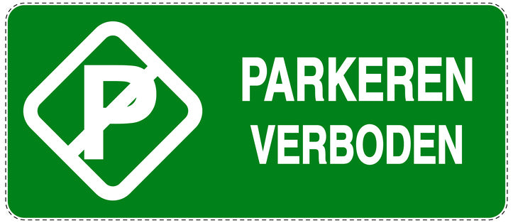 Niet parkeren Sticker "parkeren verboden" EW-NPRK-1230-54