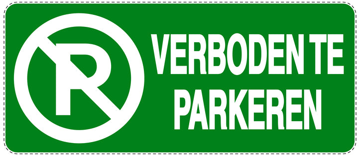 Niet parkeren Sticker "Verboden te parkeren" EW-NPRK-1290-54