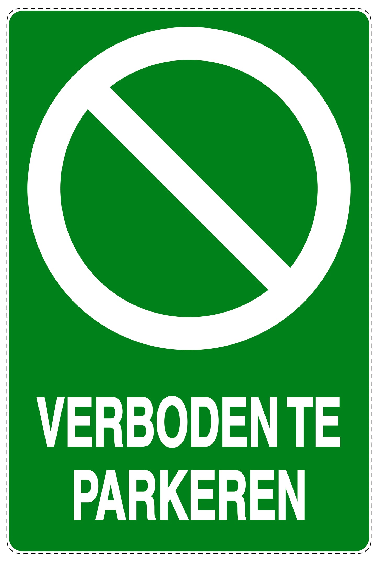 Niet parkeren Sticker "Verboden te parkeren" EW-NPRK-2120-54