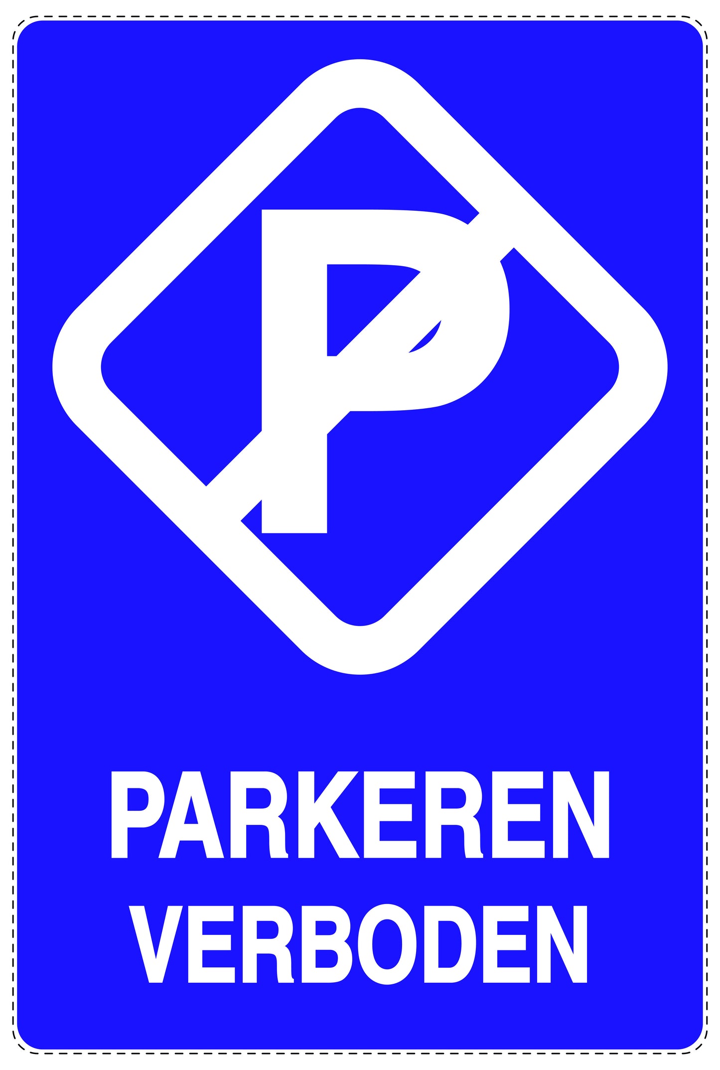 Niet parkeren Sticker "parkeren verboden" EW-NPRK-2230-44
