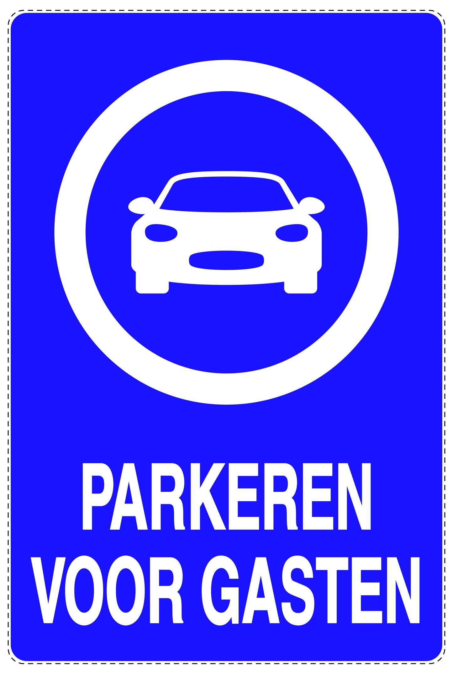 Niet parkeren Sticker "Parkeren voor gasten" EW-NPRK-2350-44