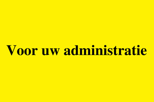 1000 stickers kantoororganisatie "Voor uw administratie" van kunststof EW-OFFICE1600-PE