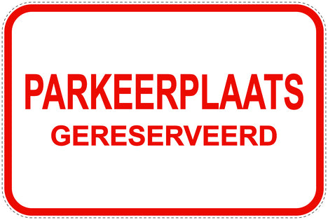 Parkeerverbodsborden (parkeren verboden) rood als sticker EW-PARKEN-11500-V-14