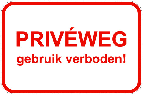 Parkeerverbodsborden (parkeren verboden) rood als sticker EW-PARKEN-11900-V-14