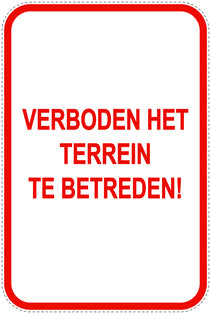 Parkeerverbodsborden (parkeren verboden) rood als sticker EW-PARKEN-21200-H-14