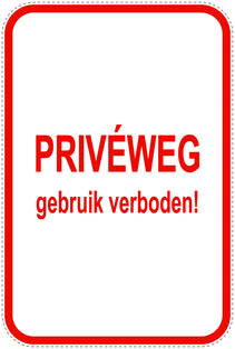 Parkeerverbodsborden (parkeren verboden) rood als sticker EW-PARKEN-21900-H-14