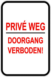 Parkeerverbodsborden (parkeren verboden) wit als sticker EW-PARKEN-22300-H-0