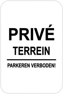 Parkeerverbodsborden (parkeren verboden) Zwarte als sticker EW-PARKEN-22500-H-88