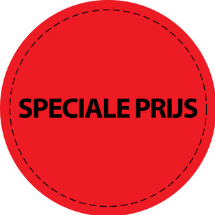 Promotiesticker Aanbiedingssticker speciale aanbiedingssticker "Speciale prijs" 2-10 cm gemaakt van papier en plastic EW-PR-4700