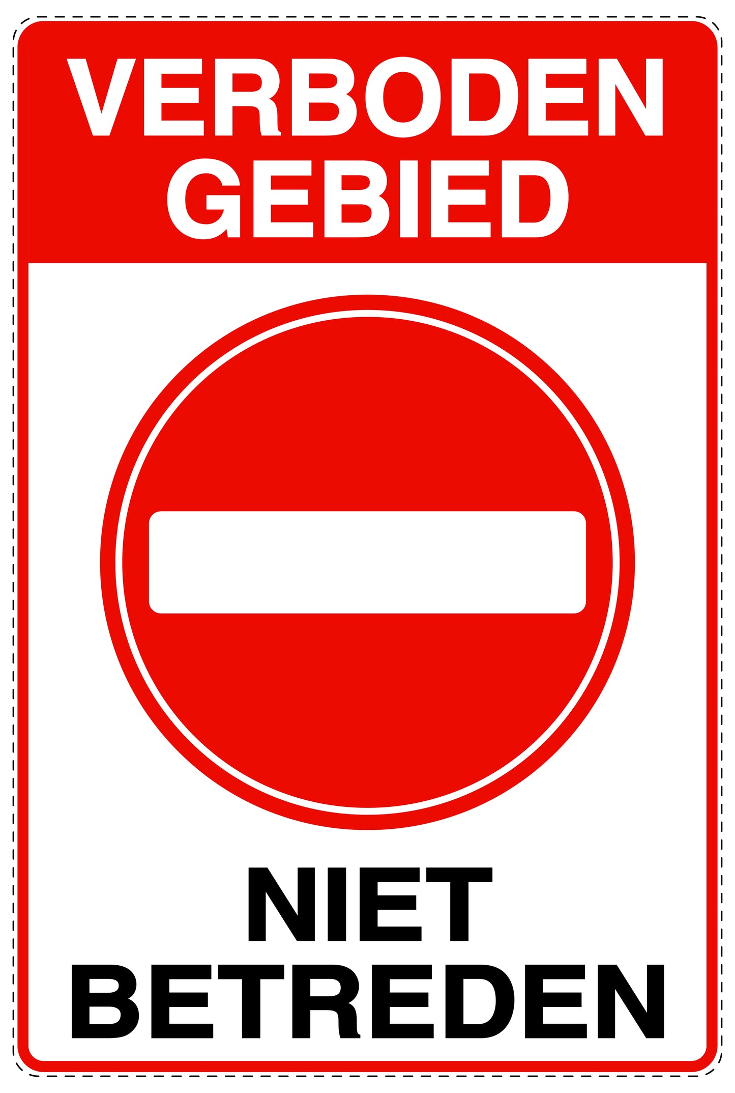 Geen toegang - videobewaking "Verboden gebied niet betreden" 10-40 cm EW-RESTRICT-2180