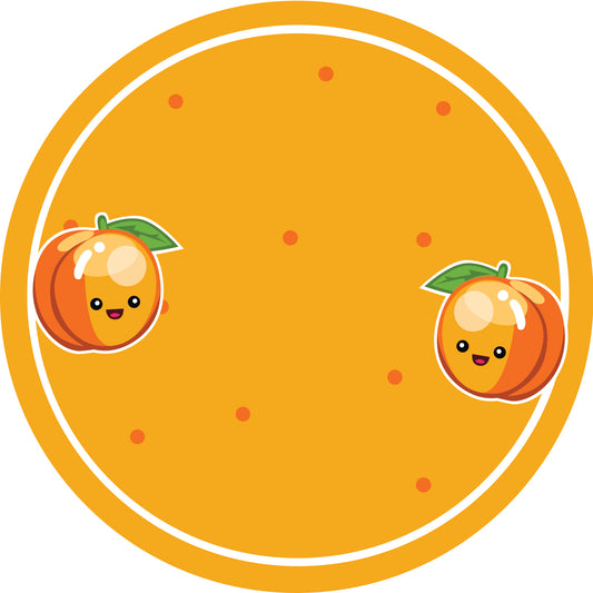 Jamstickers, conserveringslabels, huishoudlabels, ronde vorm labels met matte afwerking LHMAR17200-Apricot