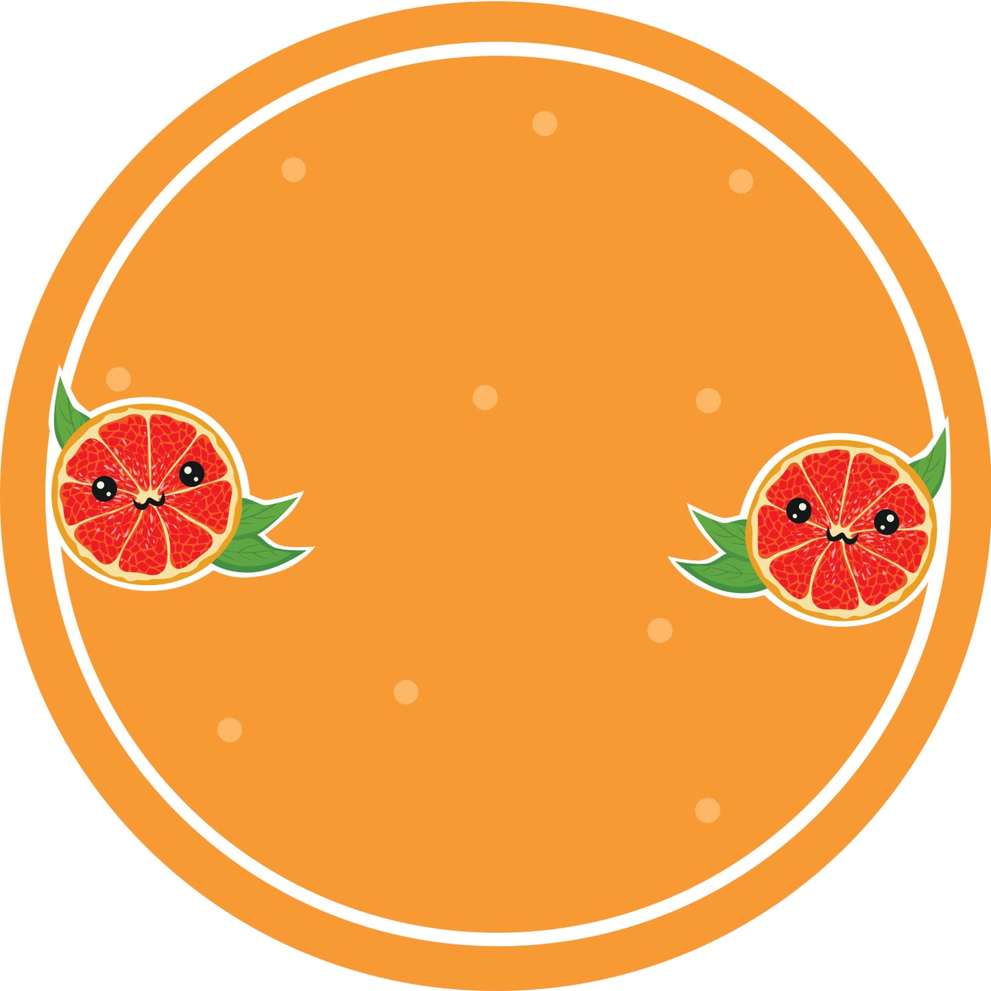 Jamstickers, conserveringslabels, huishoudlabels, ronde vorm labels met matte afwerking LHMAR17280-Grapefruit