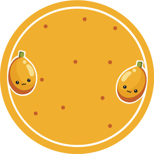 Jamstickers, conserveringslabels, huishoudlabels, ronde labels met matte afwerking LHMAR17600-Japanse Medlar