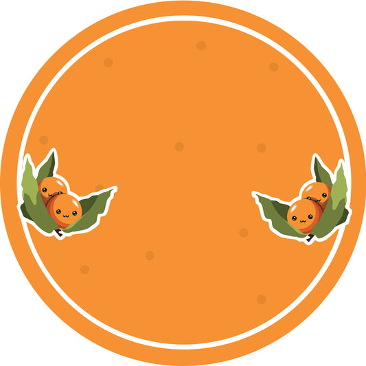 Jamstickers, conserveringslabels, huishoudlabels, ronde labels met matte afwerking LHMAR17710-Physalis (Kaapse Appel)