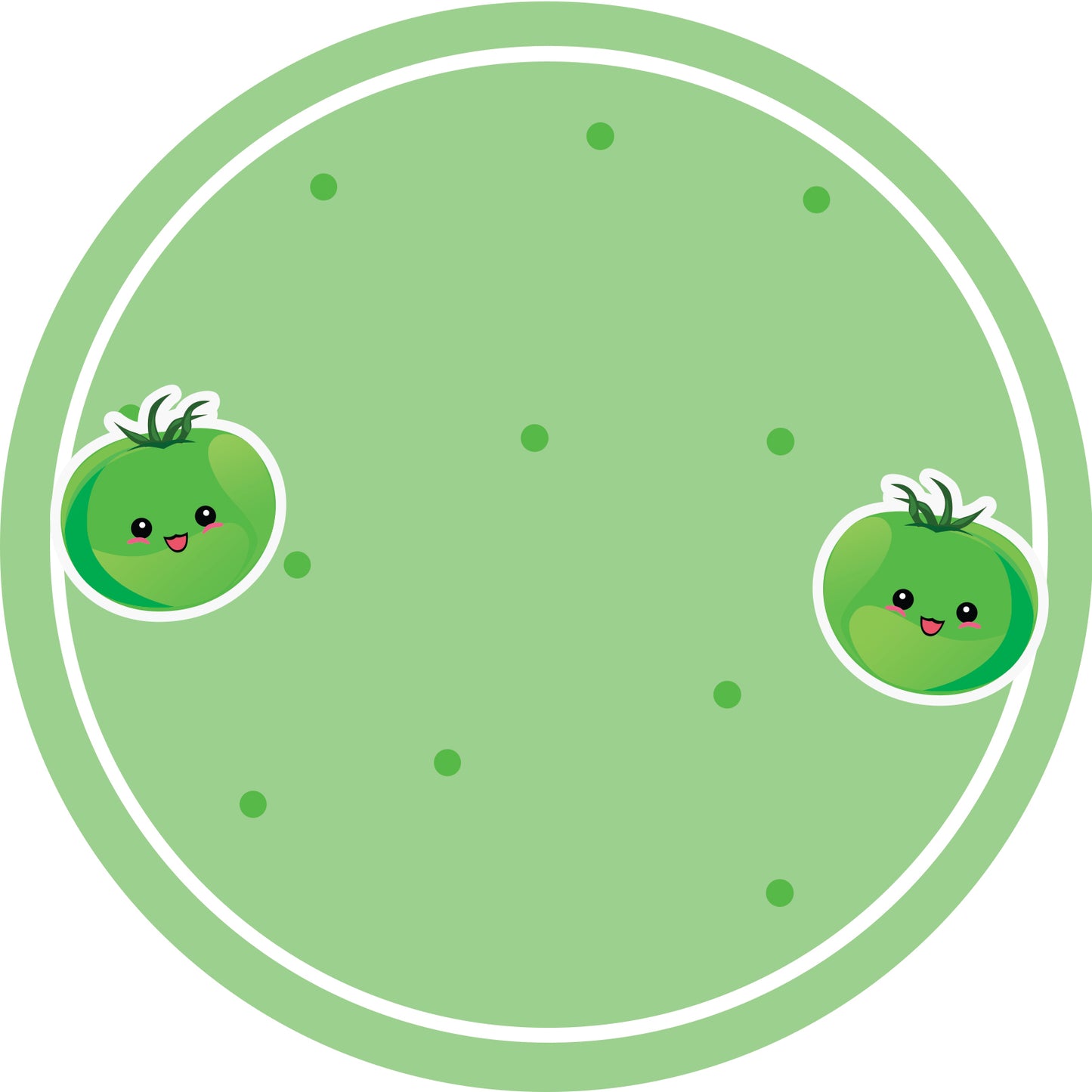Jamstickers, inmaaketiketten, huishoudetiketten, ronde etiketten met matte afwerking LHMAR17910-Groene Tomaat