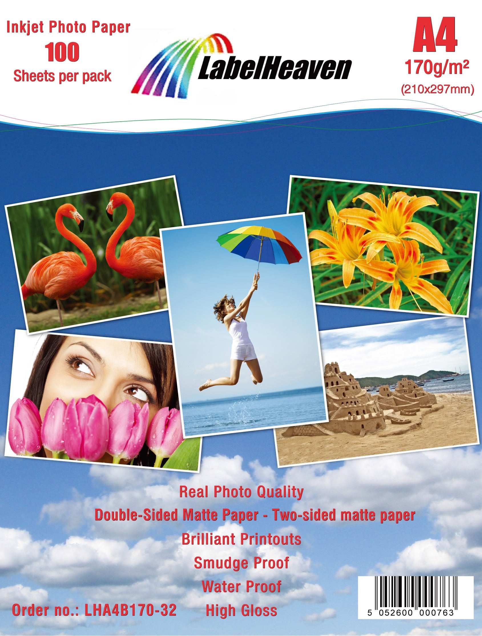 Start - 100 vellen A4 fotopapier 115g glossy voor inkjetprinters Start - 100 vellen A4 fotopapier 115g glossy voor inkjetprinters