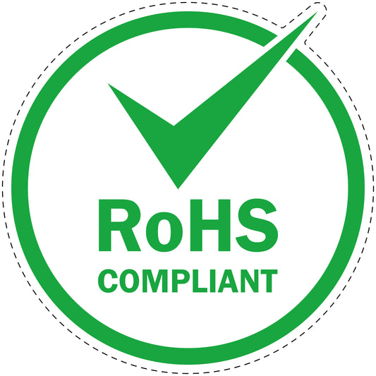 1000 Rohs Sticker 10-50mm LO-ROHS-10000 Waterdicht