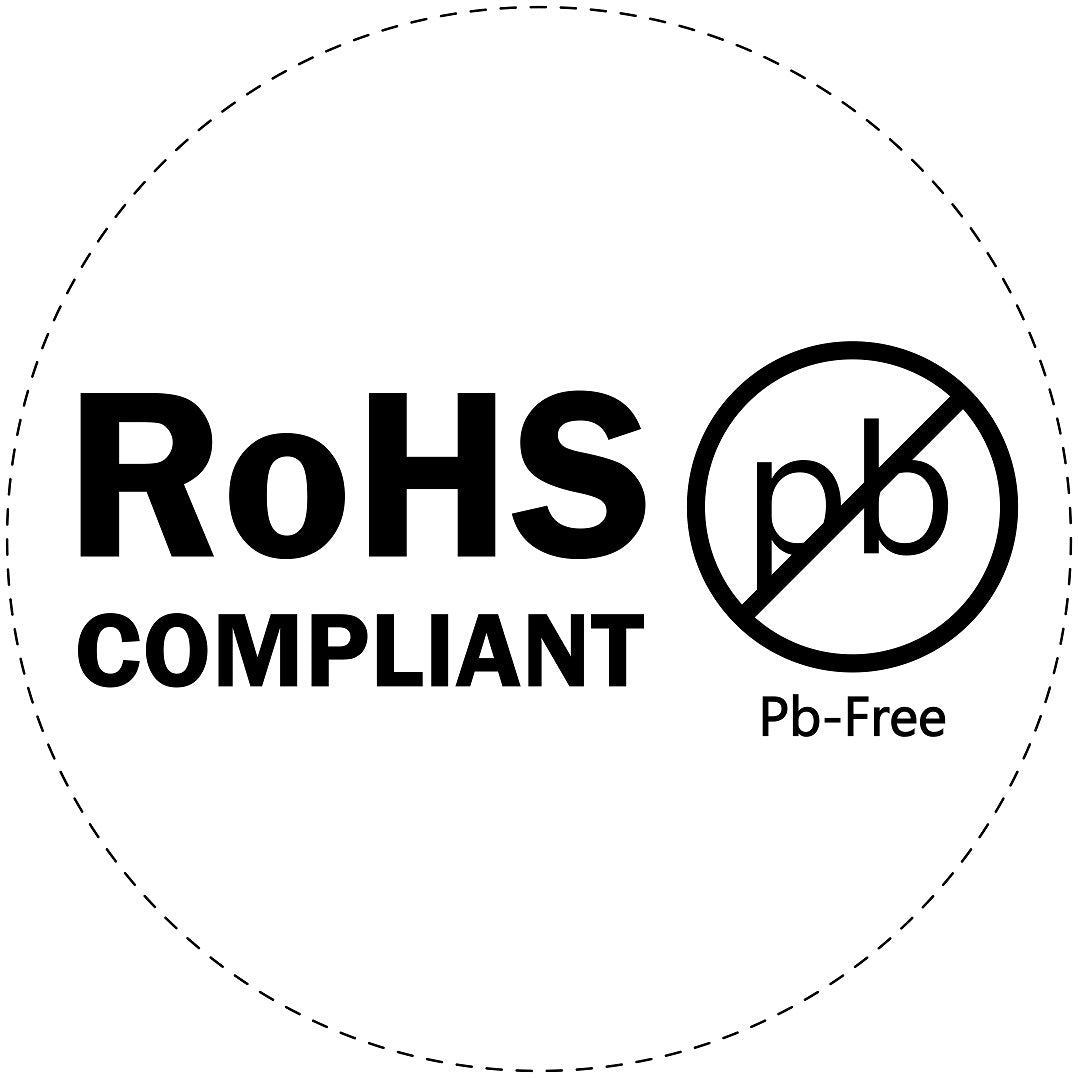 1000 Rohs Sticker 10-50mm LO-ROHS-11200 Waterdicht
