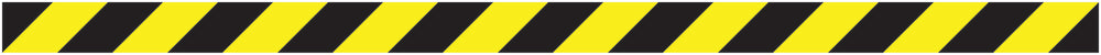 Sticker "Veiligheidsstrips" 20-80 cm geel van PVC-kunststof EW-STRIPES-10000-100x5-88-803