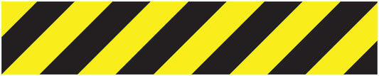 Sticker "Veiligheidsstrips" 20-80 cm geel van PVC-kunststof EW-STRIPES-10000-50x10-88-803