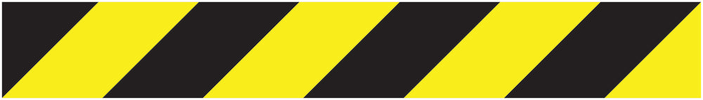 Sticker "Veiligheidsstrips" 20-80 cm geel van PVC-kunststof EW-STRIPES-10000-70x10-88-803