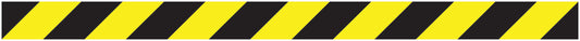 Sticker "Veiligheidsstrips" 20-80 cm geel van PVC-kunststof EW-STRIPES-10000-70x5-88-803