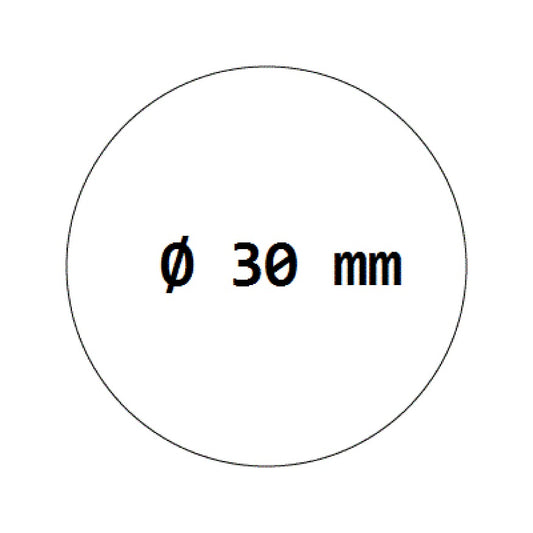 Verzegelingsetiketten transparant rond 30 mm, op rol